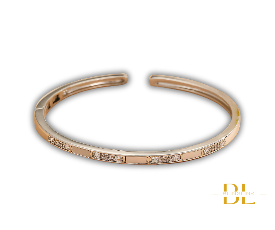 Crystal & Enamel Elegance Bangle