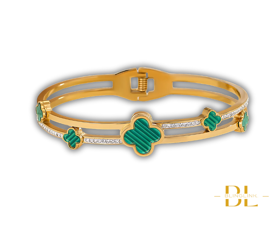 Midnight Clover Luxe Bangle