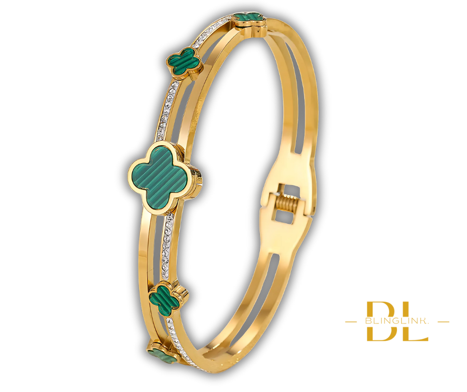 Midnight Clover Luxe Bangle