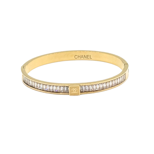 Chanel Stone Studded Bangle